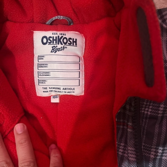 OshKosh B’gosh Baby plaid Snowsuit / 18 months - Picture 3 of 6